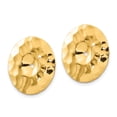 thumbnail image 2 of 14k Polished Hammered Disc Earring Jackets E896J, 2 of 2