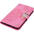 thumbnail image 6 of for Google Pixel 8 Pro Wallet Case for Women, Glitter Bling Diamond PU Leather Folio Cover with Card Slot & Wrist Strap Phone Case for Google Pixel 8 Pro Owl Pink, 6 of 18