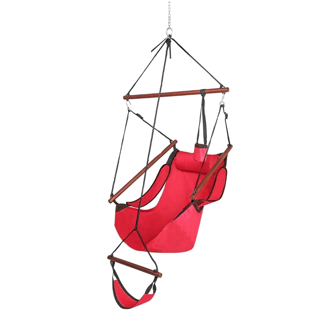 Swinger Hammock Hanging Sky Chair Air Deluxe Swing Seat with Rope
