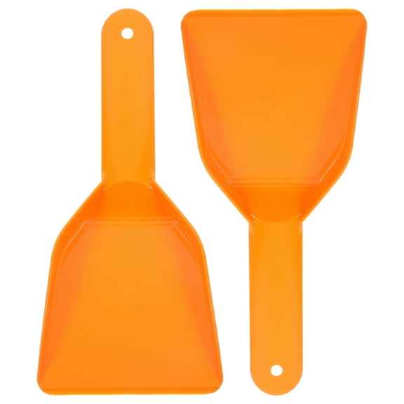 WORGEOUS 2-Pack Ergonomic Handheld Ice Scraper Heavy Duty Plastic Frost Remover for Car Snow, Freezer Defrosting, Refrigerator Ice Cleaning Tool