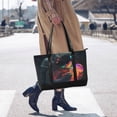 thumbnail image 4 of FORMRS Canvas Laptop Tote Bag for Women with 15.6" Computer Compartments Shoulder Handbag, Black Astronaut, 4 of 7