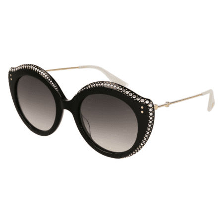 sunglasses gucci gg 0214 s- 001 black / grey gold