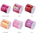thumbnail image 6 of Eco-Friendly Plastic Paillette Beads Sequins Beads Ornament Accessories Flat Round Mixed Color 6mm about 5m/roll 6rolls/set, 6 of 9