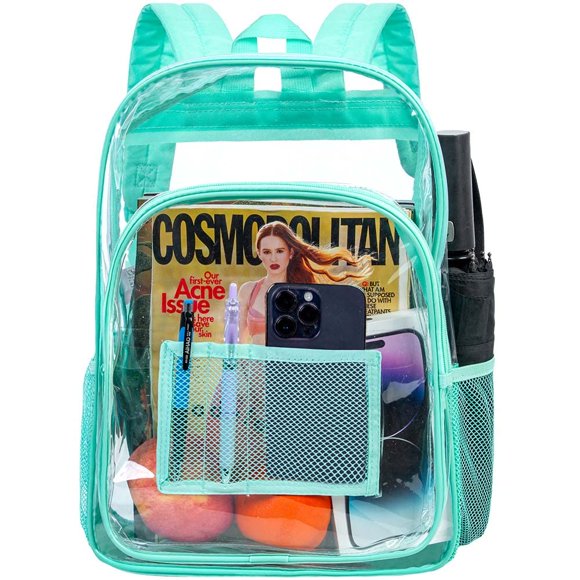 Mochila gxtvo Clear Heavy Duty Transparente para mujeres y hombres