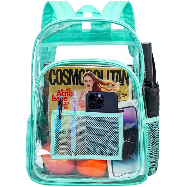 Mochila gxtvo Clear Heavy Duty Transparente para mujeres y hombres