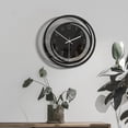 thumbnail image 3 of Reloj de pared redondo de 28 cm (11 pulgadas), sencillo, silencioso, de acrílico, para el hogar A, 3 of 7