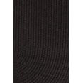 thumbnail image 2 of Black Wool Rug Solid Braided Textured 5 Feet by 8 Feet Oval Thick Casual Carpet, 2 of 2