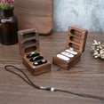 thumbnail image 4 of YongCo Walnut Wood Jewelry Case Elegant Rings Storing Solution Rings Storage Organizer, 4 of 16