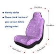 thumbnail image 5 of Yiaed Lilac Glittering Print Car Seat Covers,Universal Auto Seats Protector Fits for Car,SUV Sedan,Truck,Automotive Seat Covers & Accessories-2 PCS, 5 of 9