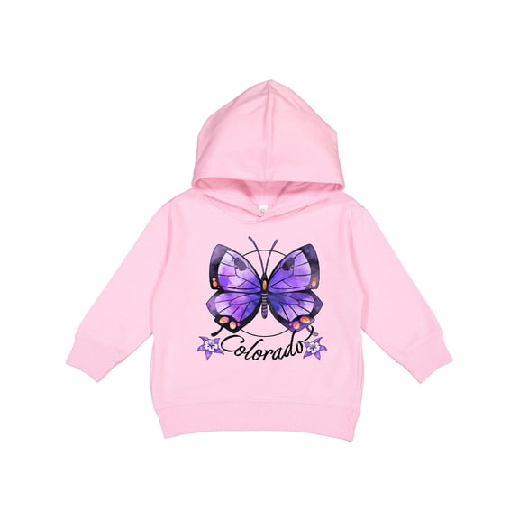 Inktastic Colorado State Butterfly and Flowers Toddler Hoodie