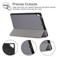 thumbnail image 6 of Allytech iPad 10.2 Case with Pencil Holder, iPad 8th 7th Generation Case Cover, Ultra Slim Folding Stand Smart Shell Auto Sleep Wake Shockproof TPU Back Cover for Apple iPad 10.2, Gray, 6 of 7