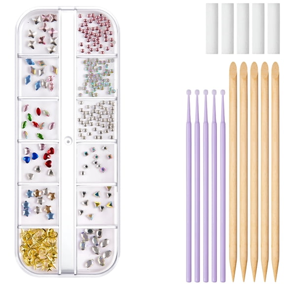 RAGUPEL Teeth Gemstones Kits Fashionable Crystals Tooth Jewelry Kits Professional Teeth Gemstones Kits Temporary Gemstones Starter Kits Ornament
