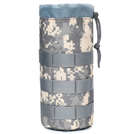

Water Bottle Bag Pouch for Outdoor Travel Camping Hiking Fishing EDC Water Bottle Kettle Carrier Blue