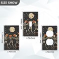 thumbnail image 7 of Yayeee Duplex Wall Plate 1-Gang 4.5"x2.7" Home Receptacle Light Switch Decorative Outlet Cover, Black Halloween Dancing Skeleton, 7 of 7