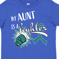 thumbnail image 4 of Inktastic Ovarian Cancer Awareness My Aunt is a Fighter Boys or Girls Toddler T-Shirt, 4 of 5