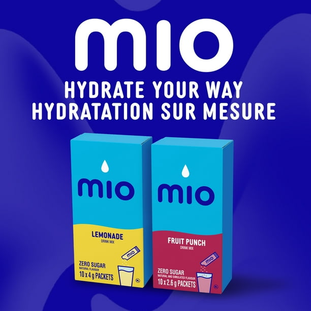 mio Fruit Punch Drink Mix, 2.6 g Packets, 10 ct Box - Walmart.ca