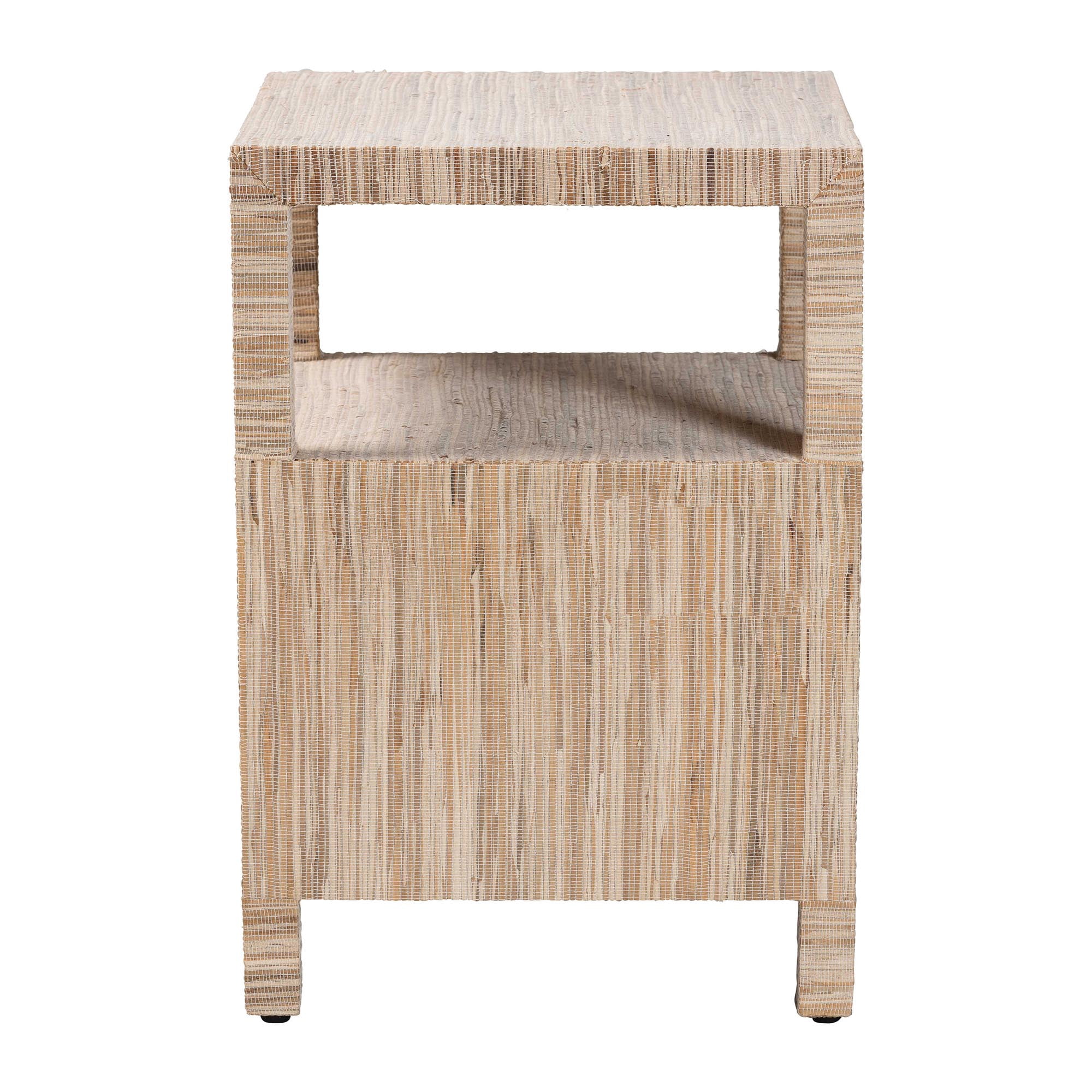 bali & pari Paine Boho Nightstand, 2-Drawer, Natural