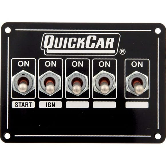Quickcar Racing Produits QRP50-7731 Panneau d'Allumage Simple Extrême avec Interrupteurs Accessoires