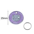 thumbnail image 7 of SPRING PARK New Metal Cat Print Pet Pendant Collar Accessories Cat Dog Key Tag ID Key Ring Pendant, 7 of 7