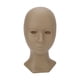 thumbnail image 3 of Cabeza de Maniquí de pestañas, alta simulación, elástica, lavable, de silicona suave, práctica de maquillaje, cabeza de Maniquí de un solo párpado, color marrón, 3 of 14