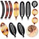 thumbnail image 1 of 12 pinzas para el pelo de plátano, peines clásicos grandes, doble peine, pinza de plátano, pinza para el pelo, pinza para el pelo, cola de caballo, para mujeres y niñas, 4 estilos (negro, color carey) JFHHH pequeña, 1 of 5