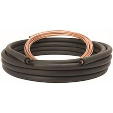 Standard Air Conditioner Line Set, 3/8 In. Liquid Line X 3/4 In. Suction Line With 3/4 In. Insulation, 50 Ft. (Best Copper Pipe Insulation)