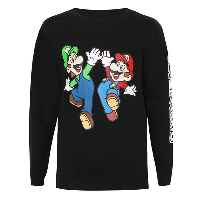 Super Mario Chandail Molletonné Luigi pour Garçons