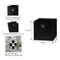 thumbnail image 4 of Mainstays Collapsible Fabric Cube Storage Bin, Rich Black, 4 of 8