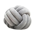 thumbnail image 3 of Round Knot Ball Pillow Round Photography Props for Home Decoration 22cm Light Gray BLESIY almohada de bola de nudo, 3 of 8