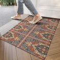 thumbnail image 4 of Red Ethnic Geometric Pattern Door Rugs,Washable Non Slip Door Mats Indoor,Decorative Door Mats,Entry Mat Indoor for Entrance,Bedroom,Kitchen,Bathroom,17"x30", 4 of 6