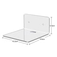 thumbnail image 5 of sunsanly 4Pcs L-Shaped Acrylic Floating Shelf Wall Mounted Rack Strong Load-bearing Smooth Edge Easy to Install Clear Photo Picture Book Display Stand, 5 of 7