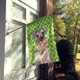 thumbnail image 2 of St. Patrick's Day Shamrock Schnauzer Flag Canvas House Size, 2 of 4