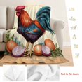 thumbnail image 5 of Retro Rooster Blanket Soft Cozy Warm Throw Blanket for Couch, Plush Fuzzy Flannel Fleece Blankets for Sofa, Farmhouse Vintage Summer Botanical Bed Blankets Lightweight Gifts for Women, 50"x60", 5 of 9