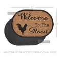 thumbnail image 4 of VHC Brands Coir Welcome Door Mat, Entry Rug, with PVC Backing, for Indoor Outdoor Use, Down Home Collection, Oval 20x30 Doormat, Welcome to the Roost, Natural, 4 of 6