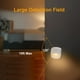 thumbnail image 4 of Lámpara con sensor de movimiento para interiores, lámpara con detector de movimiento que funciona con pilas, luz nocturna LED automática para dormitorio, cocina, pasillo, escaleras, maletero (blanco, 4 of 5