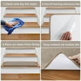 thumbnail image 6 of Pure Era 8" x 30" Plush Carpet Stair Treads Protector Cover Indoor Shaggy Rug Self Adhensive Set of 12,Cream Gray/Taupe, 6 of 10