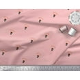 thumbnail image 3 of Soimoi Pink Modal Satin Fabric Arrow & Skull Print Sewing Fabric Yard 42 Inch Wide, 3 of 3