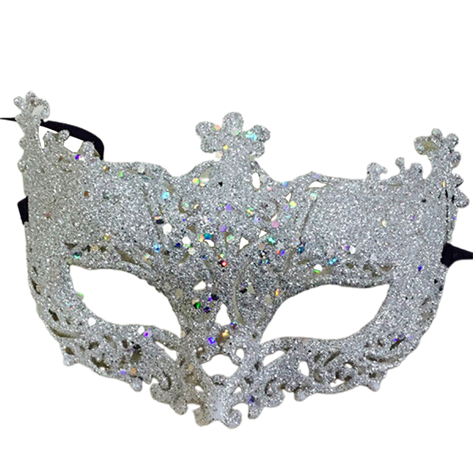 Glitter Crown Fashion Face Scarf