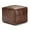 Distressed Brown, variant on Sheffield Boho Square Pouf in Brown Genuine Leather