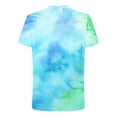 thumbnail image 3 of Dvprdro Men's Tie Dye Short Sleeve T-shirts Fashion Trendy Crew Neck Pullover Tops Casual Gym Sport Workout Tee Sky Blue M, 3 of 5