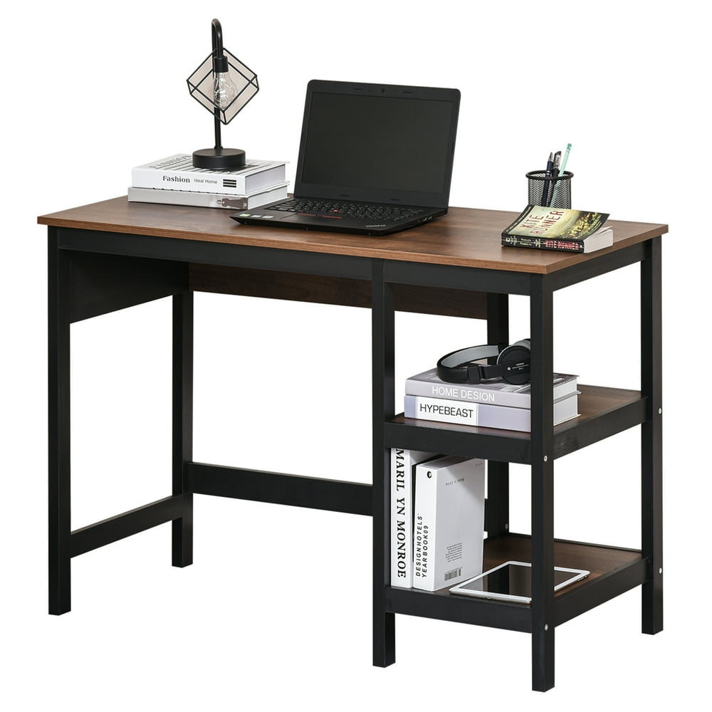 Computer Desk with Display Shelves Home Office Table Workstation