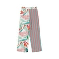 thumbnail image 4 of Pink Women's Casual Pants, Women'S Elastic Belt With Pocket Trousers Side Cropped Pants Loose Casual Pants Printed Straight Pants,Women's Casual Pants S, 4 of 4