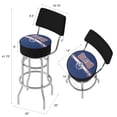 thumbnail image 2 of Trademark Gameroom Edmonton Oilers Logo Bar Stool with Back Rest, 2 of 5