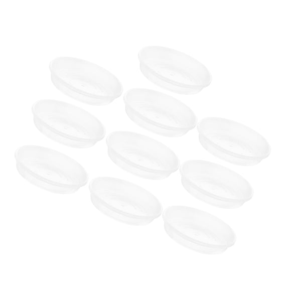 Masteelf 10pcs Flower Pot Bottom Trays Plastic Saucers Potted Plants Round Trays Prevents Water Leaks and Enhances Aesthetics Planter Saucers