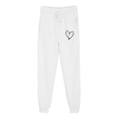 thumbnail image 3 of successthop Christmas Sweatpant Women Pants with Pockets Printed ELastic Waist Sportpants Lightweight Trousers White, 3 of 4