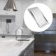 thumbnail image 3 of Stainless Steel Garbage Flap Lid Trash Bin Cover Built-in Balance Swing Flap Garbage Lid for Kitche, 3 of 5