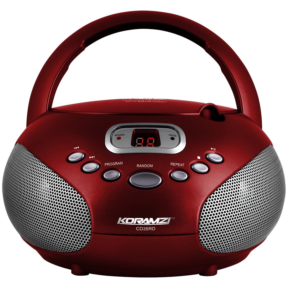 CD Boombox Sound System with TopLoading CD Player, AM/FM Radio and Aux