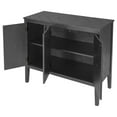 thumbnail image 6 of Harper & Bright Designs Wooden Accent Storage Cabinet, Console Table with Adjustable Shelf and 3 Antique Doors, Modern Sideboard Buffet Storage Cabinet for Entryway, Living Room, Bedroom, Gray, 6 of 16