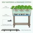 thumbnail image 5 of Aoodor Raised Garden Bed Kit with Legs, 3Pcs Self-Watering Planter Boxes for Outdoor Gardening - Khaki, 5 of 8
