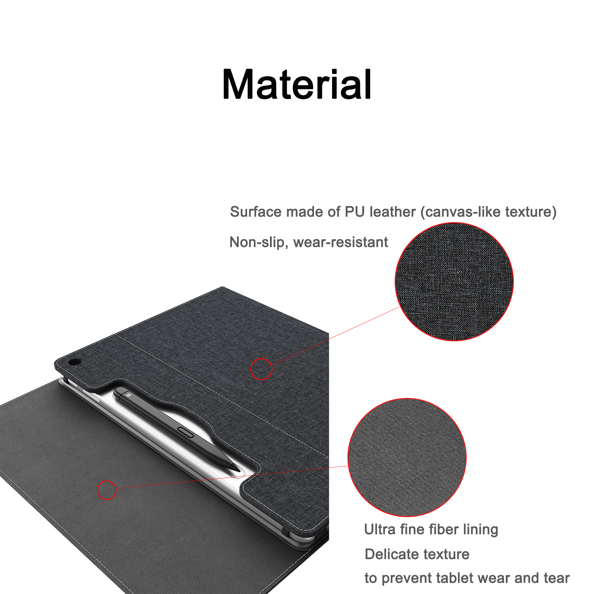 GIOPUEY Cover Trasparente In TPU Morbido Per Surface Pro 12 2025 – Protezione Airbag, Sottile E Leggera